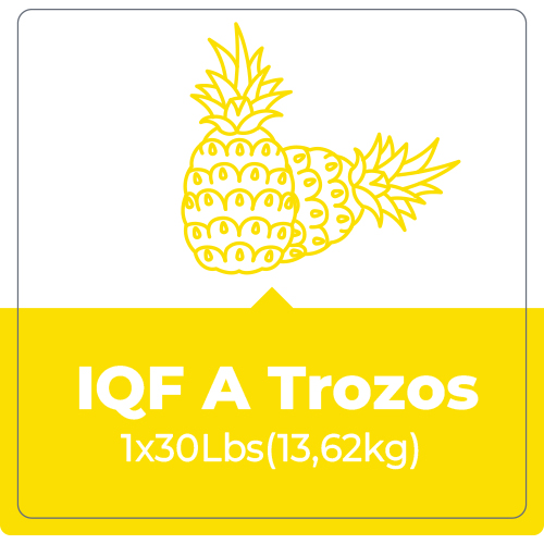 Piña IQF A Trozos – 30 Lbr
